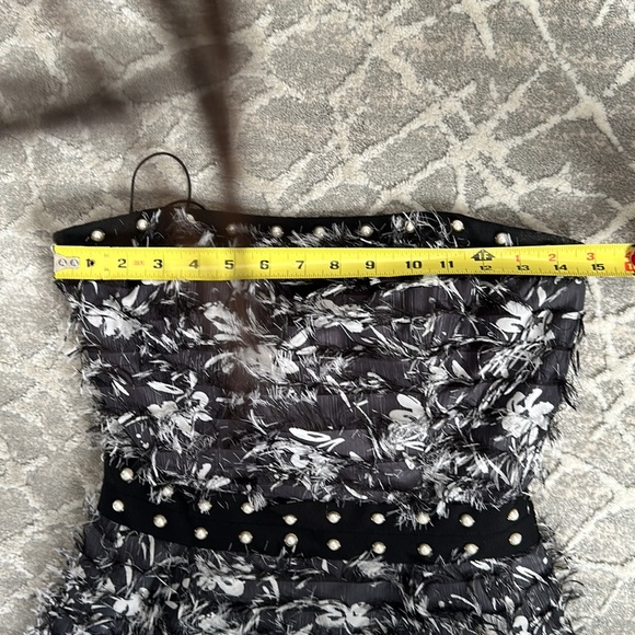 Prabal Gurung Fringe Chiffon Dress, Arielle charnas somethingnavy gown altered - Picture 10 of 15